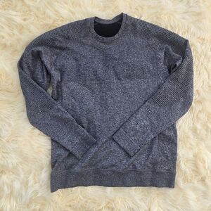 lululemon athletica Men's Thermal Medium Charcoal Long Sleeve Tee Gray